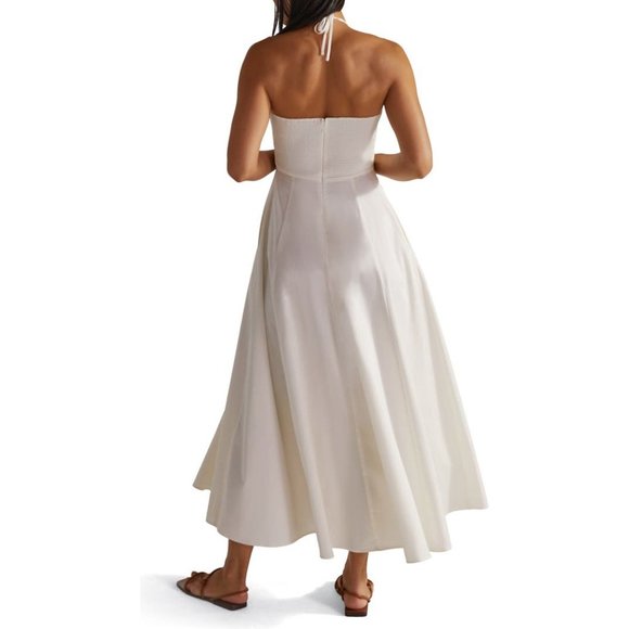 Favorite Daughter The Halting Traffic white Maxi Dress size 6 - Picture 3 of 11